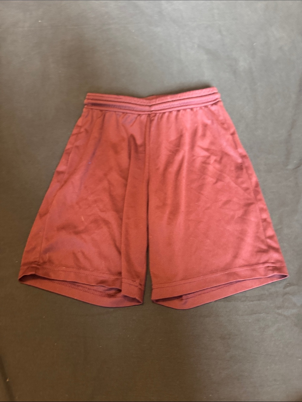 Men's Athletic Mesh Shorts in Burgundy